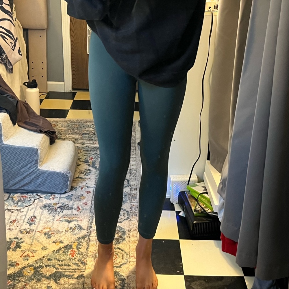 Tj-Max Teal/ blue high waisted athletic leggings